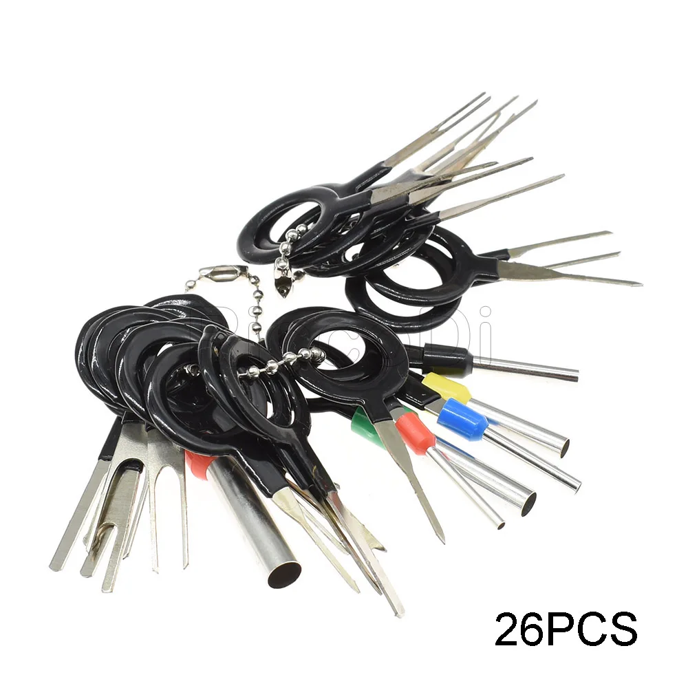 Description Picture 5 of item3/11/18/21/26/38 Pcs Car Terminal Removal Electrical Wiring Crimp Connector Pin Extractor Kit Car Electrico Repair Hand Tools