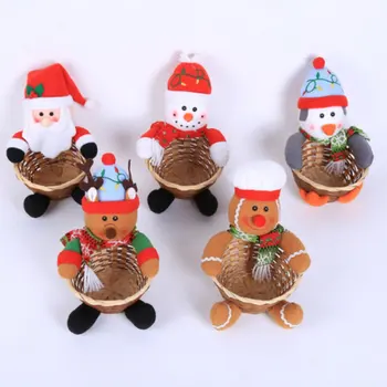 

Cute Christmas Decoration Candy Basket Desktop Decoration Children Candy Basket