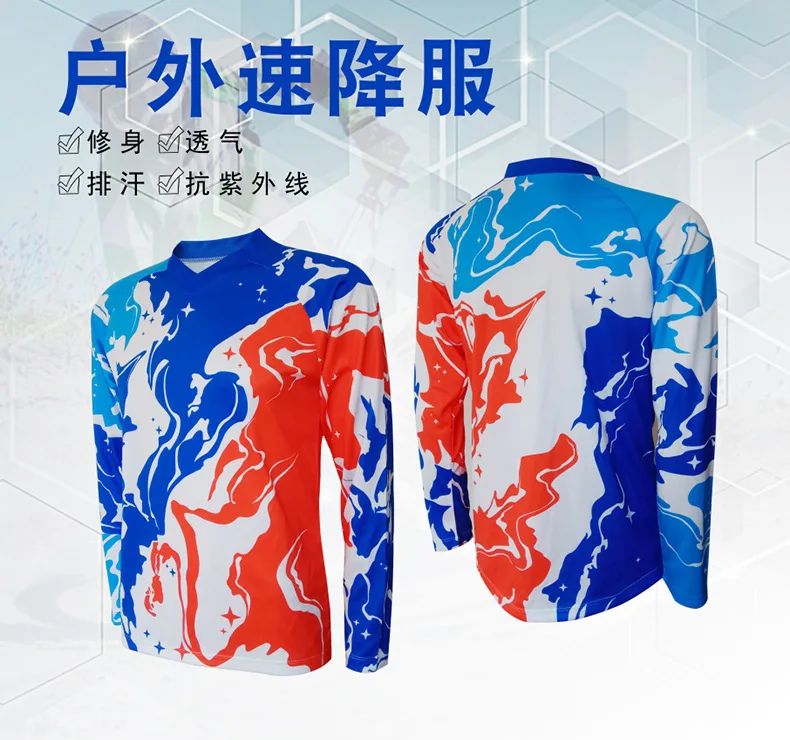 Manufacturers Direct Selling Riding Bicycle Clothing Outdoor Sports Riding Clothes Long-sleeved Upper Garment Quick-Drying Moist