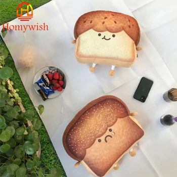 

Cute Cartoon Cushion Sofa Pillow Creative Emotional Bed Seat Cushion Toast Bread Plush Toy For Home Decor Birthday Gift