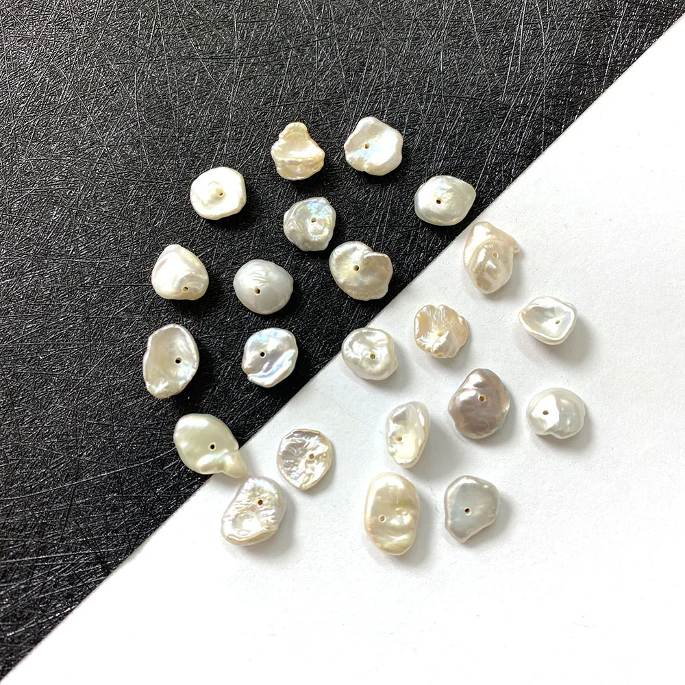 

Natural Freshwater Pearl Irregular Shape Recycled Pearl Pendant for DIY Fashion Jewelry Making Necklace Bracelet Size 8-12mm