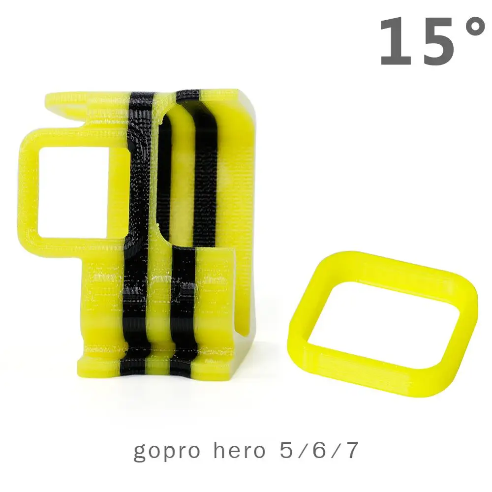 Hero567 W protector IFlight Бамблби», «3D чехол из термопластика с принтами GoPro Hero5/6/7/8/Крепление камеры/держатель/протектор-15 °/25 ° для FPV Дрон часть - Цвет: Hero567 W protector