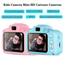 1080P bleu rose Mini appareil photo numérique pour enfants enfants bébé caméras caméscope vidéo enfant Cam enregistreur caméscopes numériques(China)