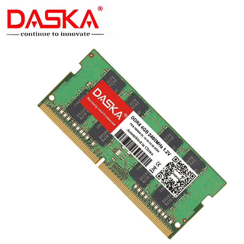DASKA DDR4 RAM זיכרון 4GB 2133MHz 2400 MHz עבור מחברת Memoria תמיכה memoria ddr4 מחברת