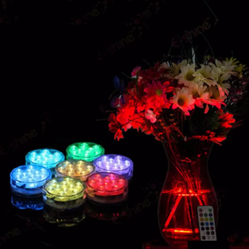 

Светодиодная погружная лампа RGB с дистанционным управлением светильник осветительный присветодиодный для свечей, оссветильник ный прибор для украшения вечевечерние, Дня Святого Валентина, Рождества