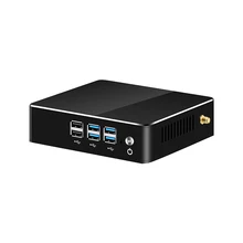 XCY мини ПК Intel i7 i5 5200u i3 Htpc Vga Hdmi компьютер Gigabit Ethernet Win 10 7 Linux DDR3L тонкий клиент настольный компьютер Minipc Micro
