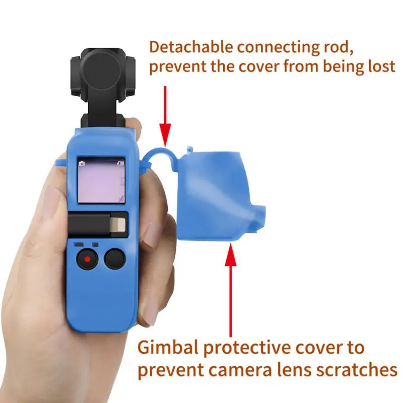 KNYSoft силиконовый чехол для камеры, крышка для DJI OSMO, карманный карданный шарнир с ремешком на руку, защитный капот, защитный чехол