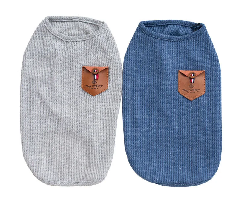 Pawstrip S-XXL летняя одежда для собак Однотонная рубашка для щенков Чихуахуа жилет для маленьких собак