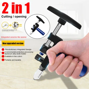 

Manual Tile Mirrors Cutter Handheld Multi-Functional Glass Cutter Set Ceramic Tile Opener Easy Glass Tile Cutter Hand Tools