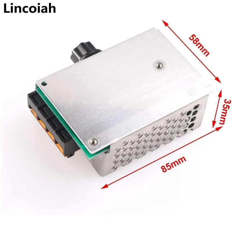 AC 220V 4000W SCR Voltage Regulator Dimming Dimmers Motor Speed Controller Thermostat Electronic Voltage Regulator Module