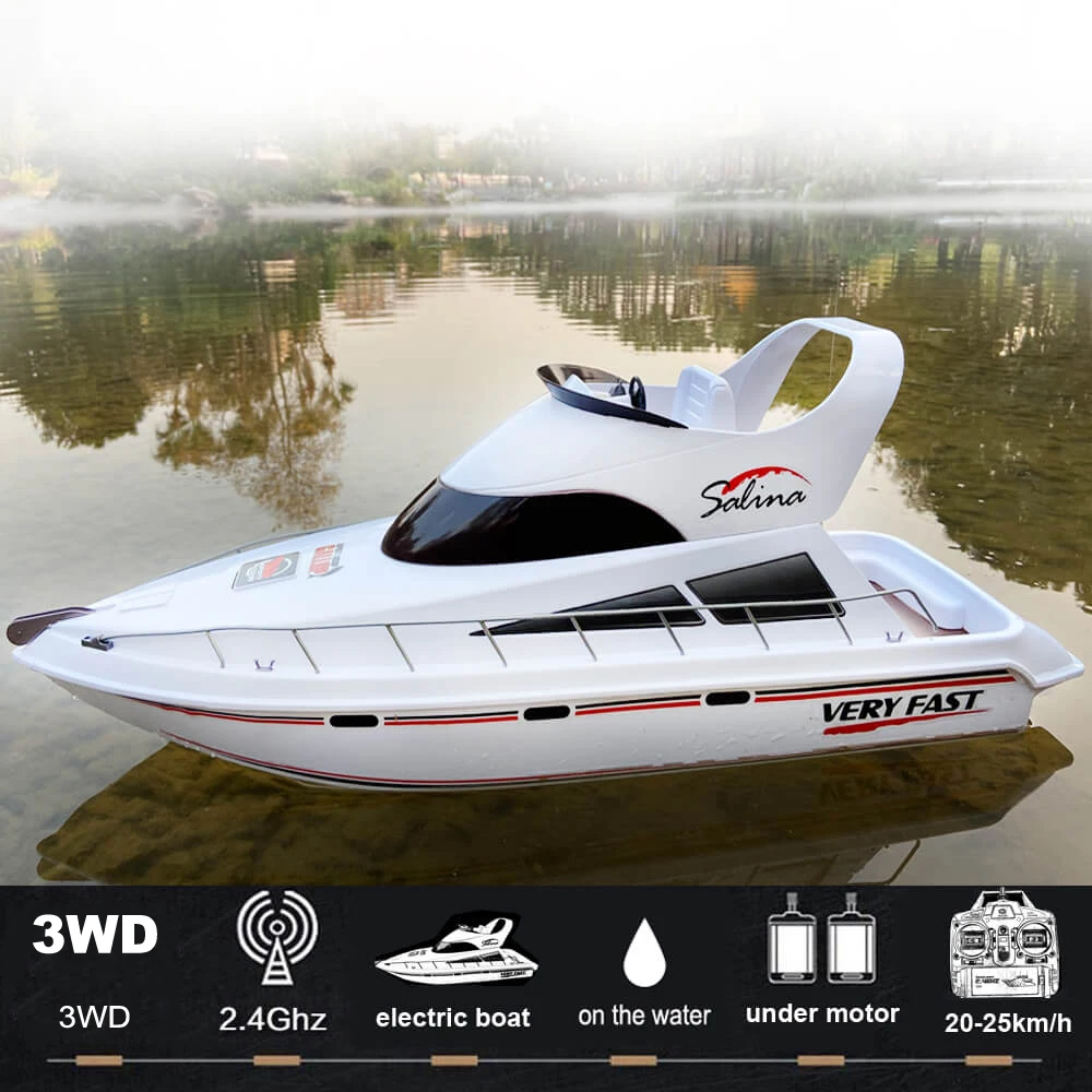 Ready to Go , 27.5" Large 2.4G Remote Control Speed boat  Cruise Ship Yacht for Adults Boys RC Boat Electronic Submarine 25km/h+ 2