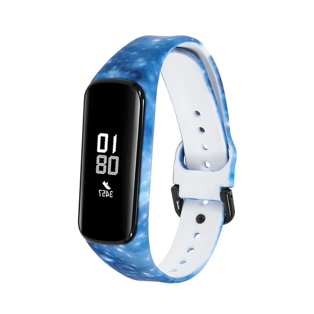 Silicone Sport Band Strap For Samsung Galaxy Fit 2 SM-R220 Watch Bracelet Replacement Watchband Correa For Samsung Galaxy Fit2 Blue Sky