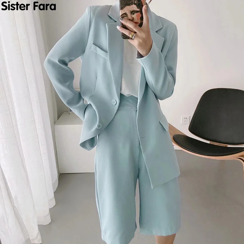 Женский костюм из двух предметов Sister Fara элегантный Однобортный блейзер с