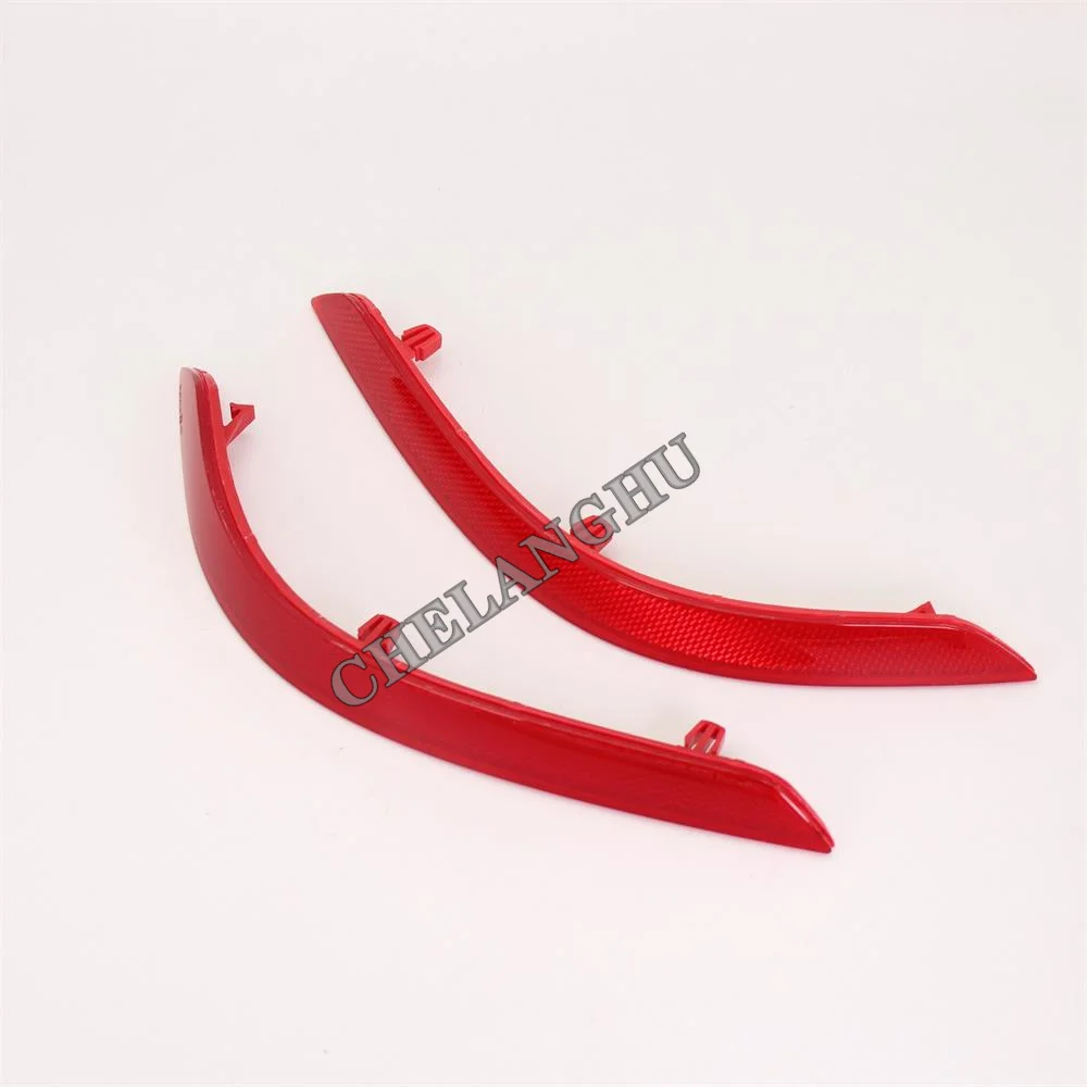 Red Rear Left & Right Bumper Reflector Tail Light Bars Brake Parking Warning For VW Caddy 2015