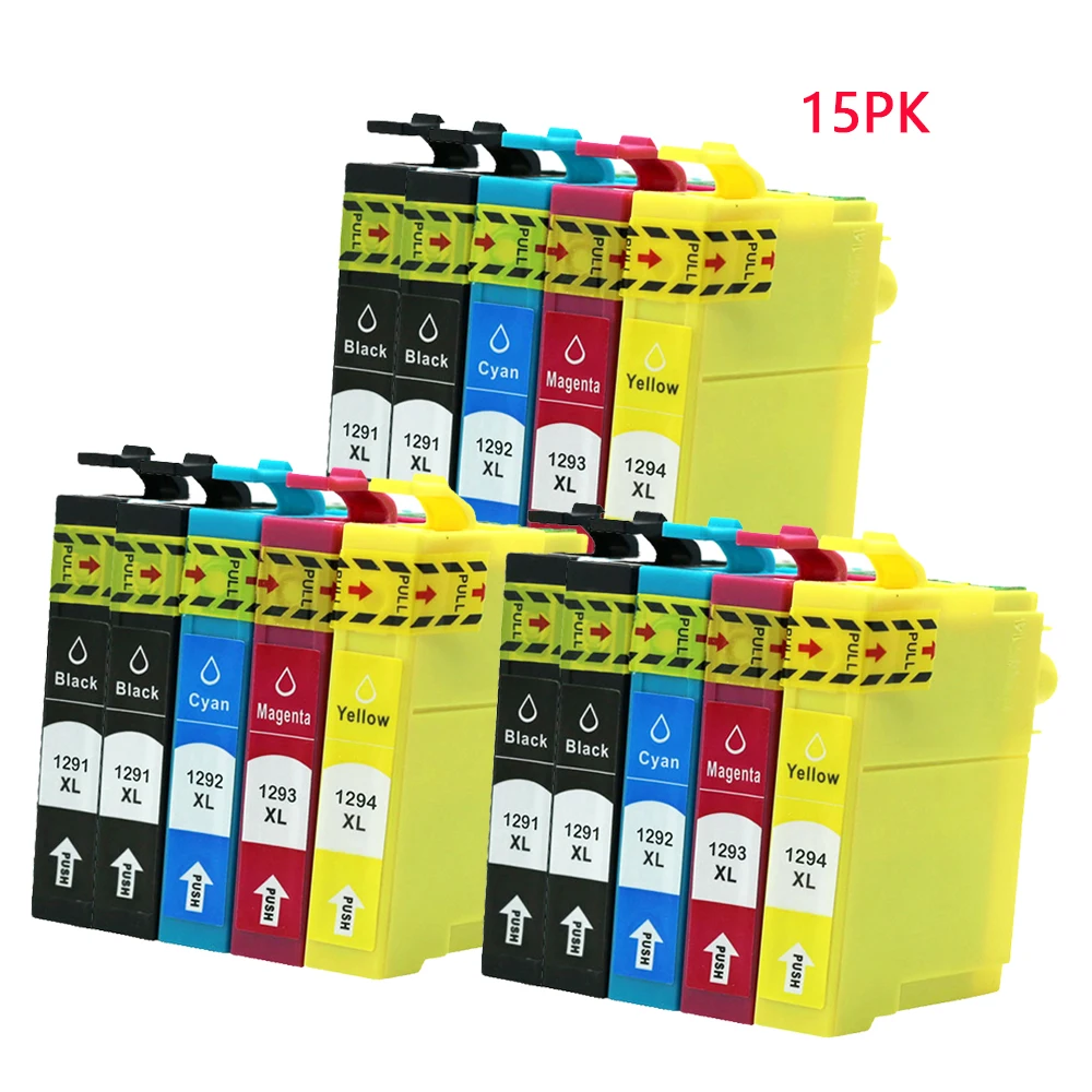 Фото Совместимый T1291 - T1294 T1295 чернильный картридж для EPSON stylus SX235W SX425W SX420W SX438W SX525WD SX535WD принтер №5