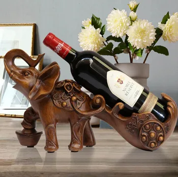 

Wine rack wine cabinet decoration elephant wine rack decoration living room kitchen practical display rack