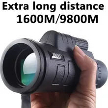 Высокое качество монокуляр мощный телескоп для мобильного ночного видения 40X60 Военный окуляр ручной Объектив Охота
