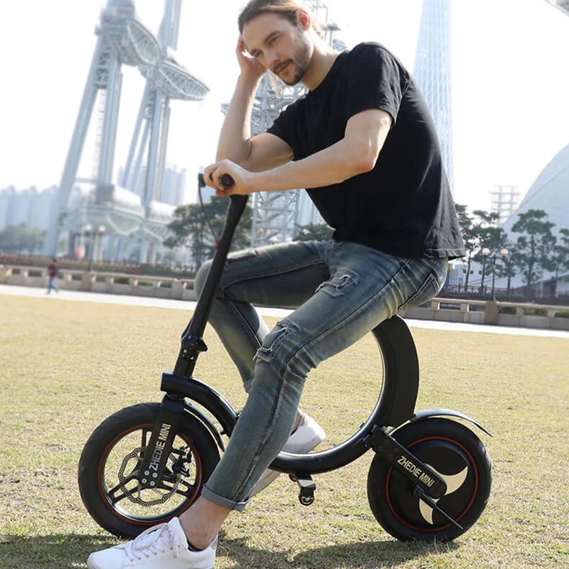 Perfect Electric scooter to work on behalf of the artifact portable mini adult female small folding generation driving battery bicycle 1