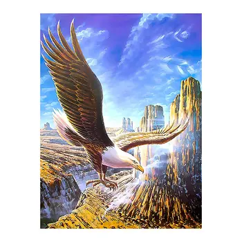 

Bald Eagle Diamond Painting Oil Animal bird Round Full Drill Nouveaute DIY Mosaic Embroidery 5D Cross Stitch home decor gifts