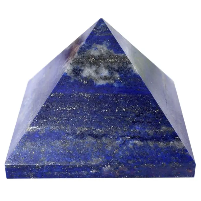 Natural Lapis Lazuli Crystal Pyramid Tower 3cm Energy Healing Gift Home Decor | Инструменты