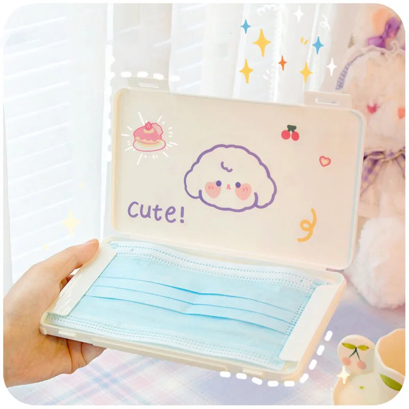 Чехол для маски Kawaii мультяшный портативный держатель лица чехол хранения