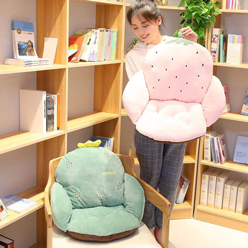 Милая мультяшная Подушка для стула дома и офиса утолщенная подушка сиденья