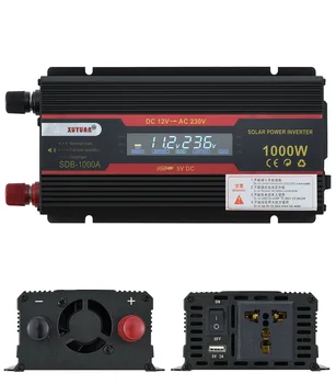

1000W to Power Converter Convertidor Inverter DC 12V 110/220V Car Inverter Alloy Shell Strong Beautiful Lightweight Lcd Display