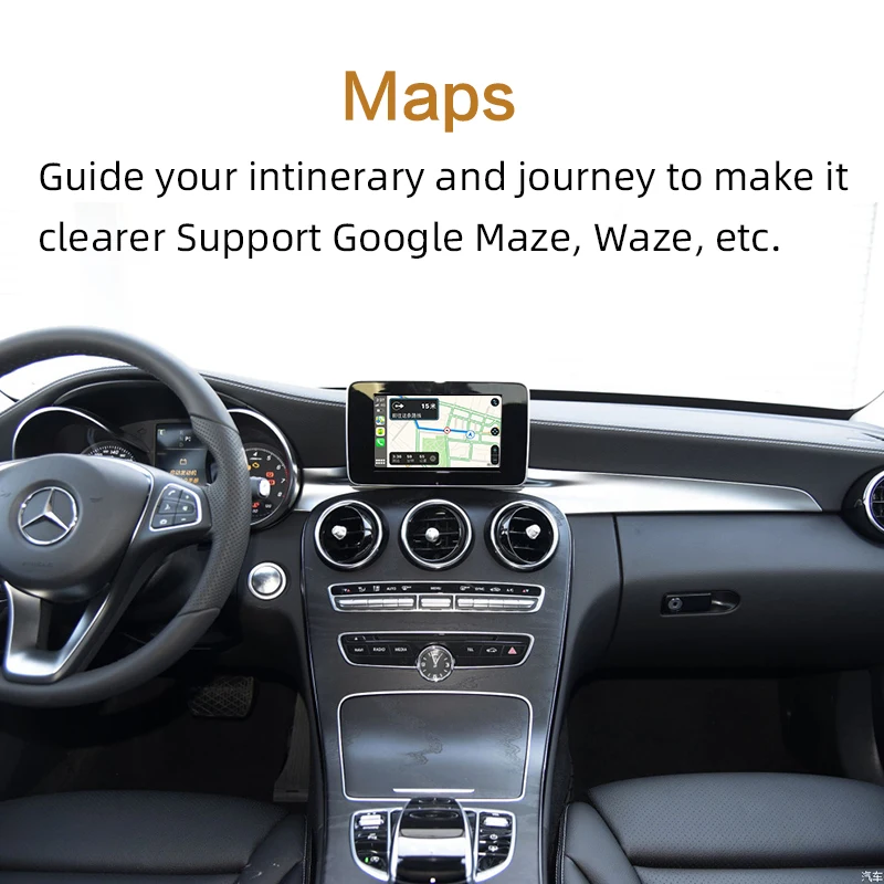 Sinairyu Aftermarket беспроводная Apple CarPlay модифицированная для Mercedes GLA класс X156 X117 15-19 NTG5 Автомобильная игровая поддержка задняя камера