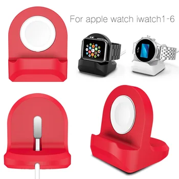 

Silicone Charge Stand Holder Station for Apple Watch Series 1 2 3 4 5 6 Charging Stand Bracket Base Smart Accessories 38mm 42mm