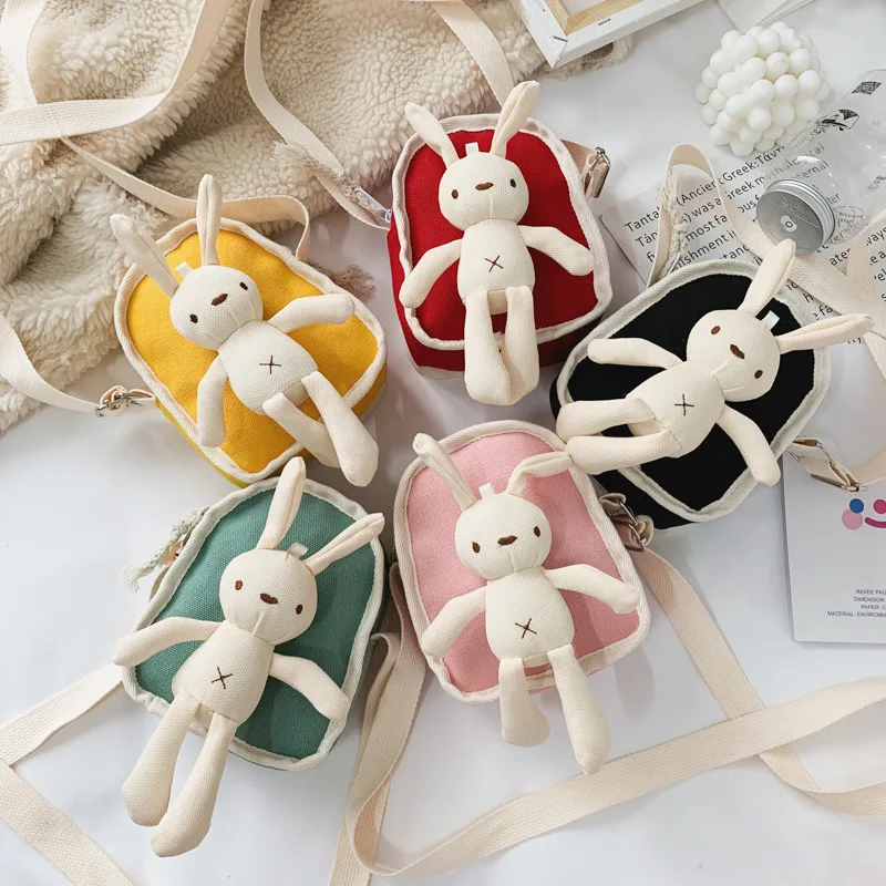 16cm Cartoon Rabbit Mini Bags For Kids Children Stuffed Toys Girls Cute Backpacks Infants Toddlers Gifts Lovely Kawaii | Игрушки и хобби