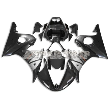 Инжекционные Обтекатели для Yamaha YZF-600 R6 2003-2005 2004 полный комплект панелей 03 04 05 ABS пластик серебристо-черные рамки Cowlings - Цвет: R6 05