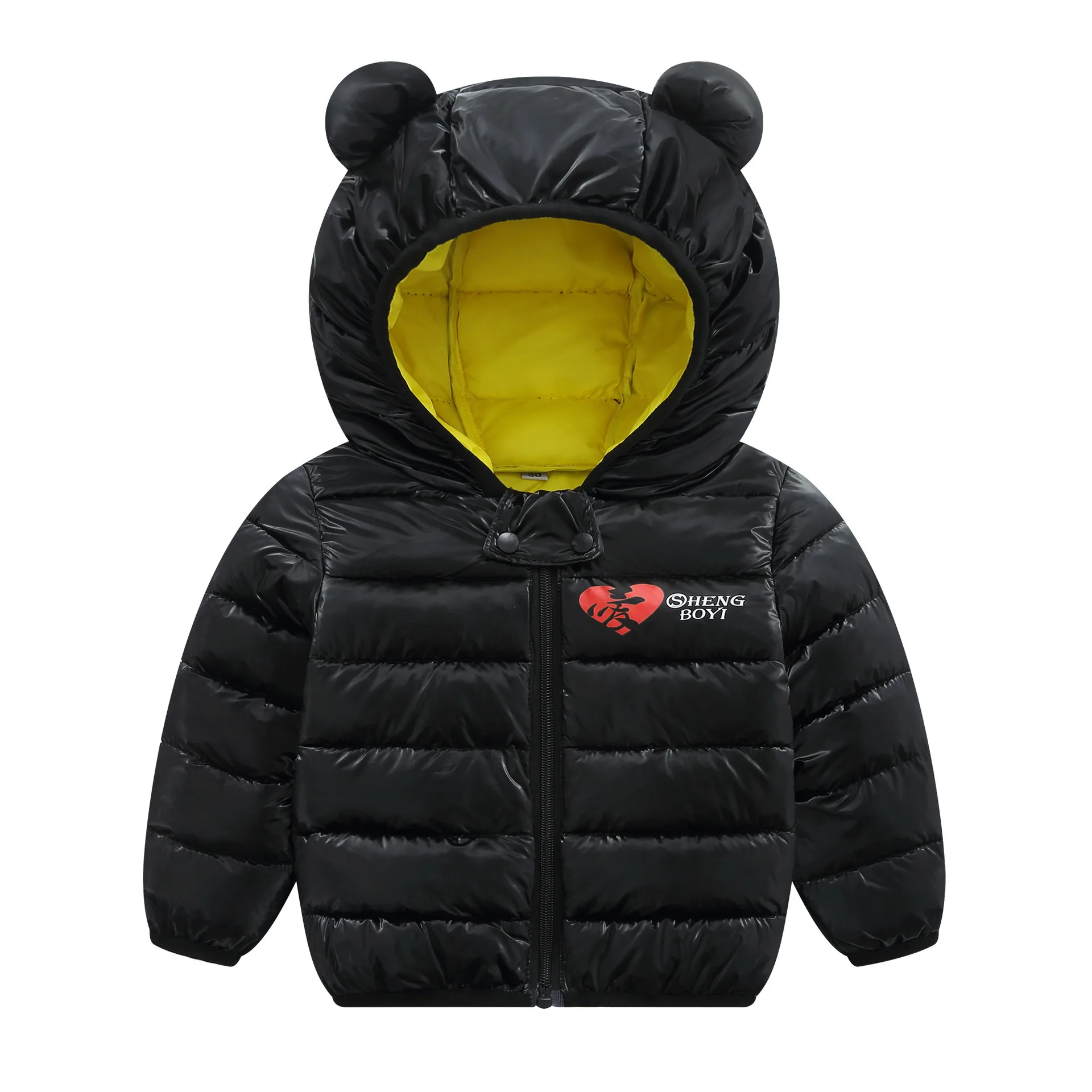 CYSINCOS/ зимняя детская теплая куртка, пальто для мальчиков и девочек, милая детская одежда с капюшоном, хлопковые пуховики для малышей, твердые наряды