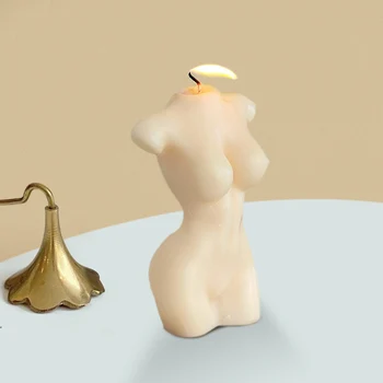 

Wax Mould 3D Artistic Body Figure Female Body Candle Mold Female Design Fragrance Candle Making Silicone Molds DIY Resin Mold