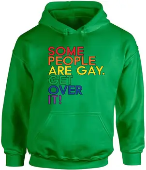 

TSDFC Unisex Some People are Gay Get Over It Hoodie Hooded Sweatshirts Gay Pride Hoodie Hooded Sweatshirtsunisex