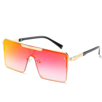 

Siamese Sunglasses Men Street Shot Square Modern Sunglasses Women Fashion Vintage Glasses Sexy Women Luxury Design Accessories