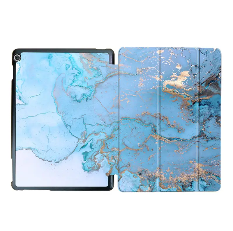 Чехол Sanmubaba для huawei MediaPad M3 Lite 10 BAH-W09 BAH-AL00 10,1 ''PU кожаный флип-стенд смарт-чехол Защитный чехол для планшета - Цвет: HW01