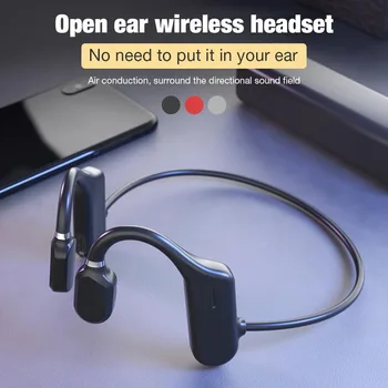 

Wireless Bluetooth Headset Open Ear Bone Conduction Bluetooth 5.0 Ear Hook Binaural High Definition Noise Cancelling Headphones