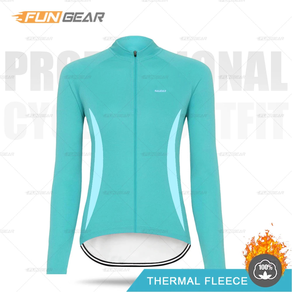 Cycling Jersey Простая зимняя женская одежда, комплект из Джерси с длинным рукавом, Теплая Флисовая одежда, Модный женский комбинезон для шоссейного велосипеда - Цвет: Cycling Jersey