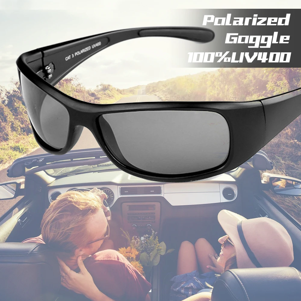

POLARSNOW 2019 New Fashion Sport Sunglasses Men Polarized UV400 Coating Mirrored Driving Fishing Sun Glasses Oculos PS8604
