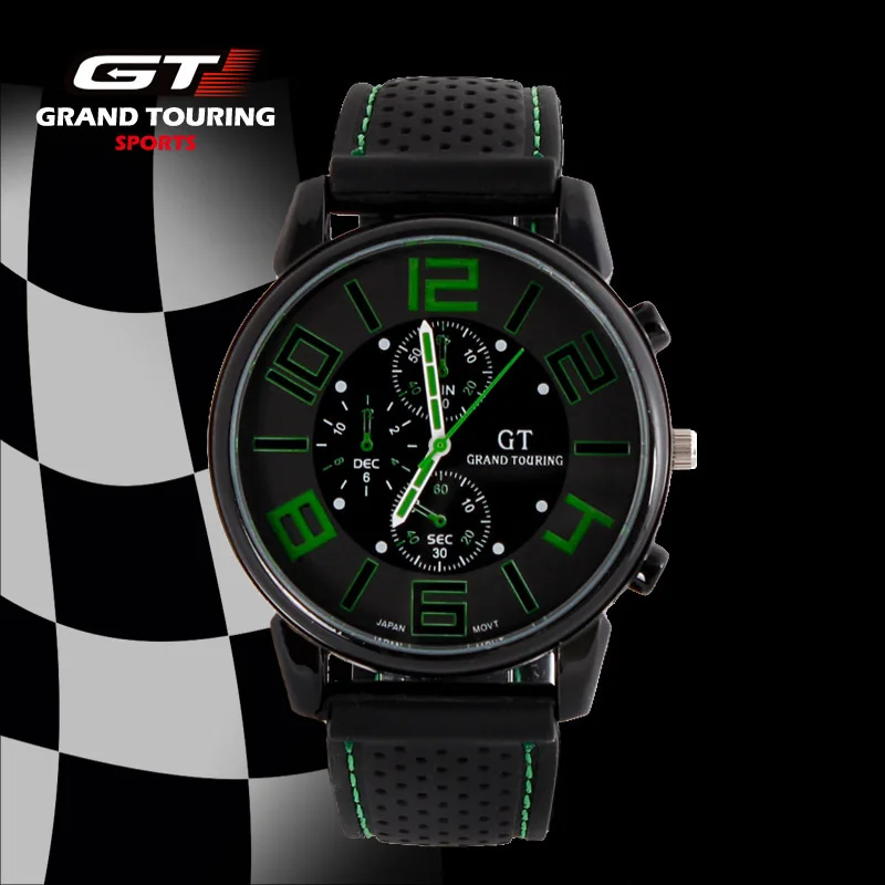 Модные и повседневные часы Grand Touring GT мужские спортивные кварцевые армейские