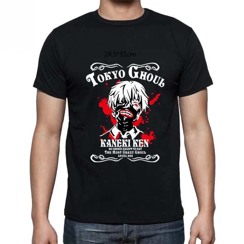 Токийский Гуль аниме японская манга Кен канеки Мужская футболка с коротким