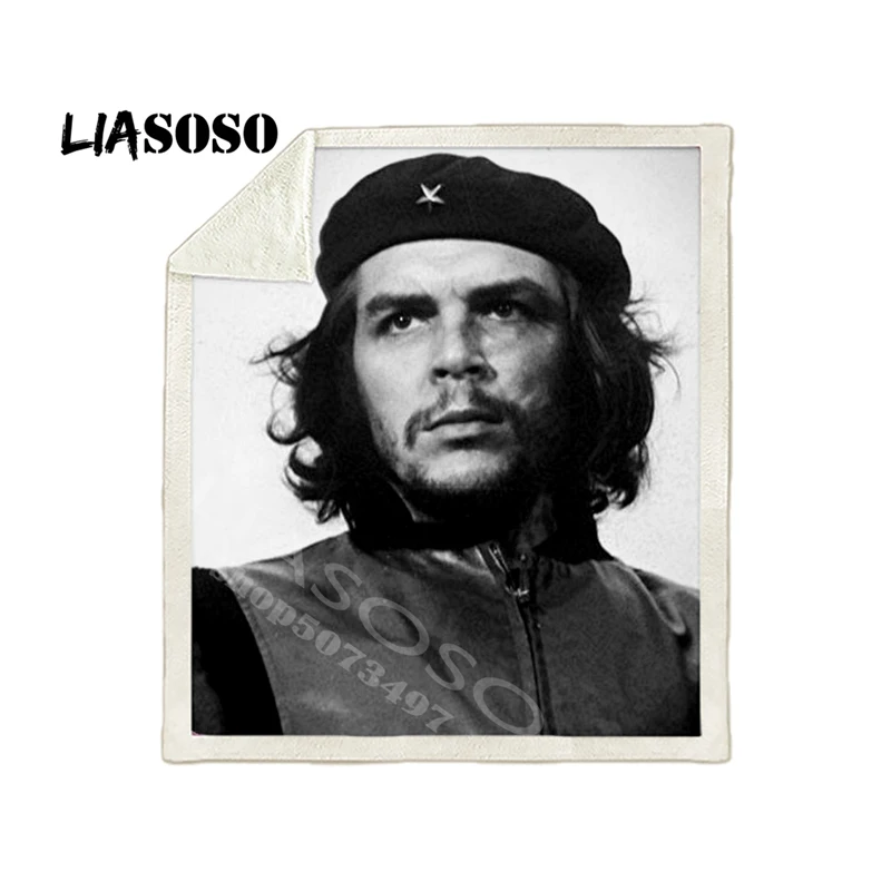 Постельные принадлежности плед 3D принт Che Guevara мода шерпа флисовое Покрывало Диван тонкое одеяло путешествия Пикник Туризм одеяло s