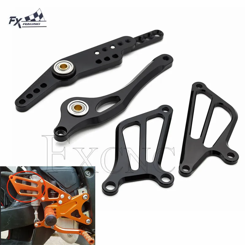 CNC регулируемый алюминиевый мотоцикл Rearset ножной Peg тормозной рычаг переключения передач+ крыло для Yamaha YZF R1 2007-2008