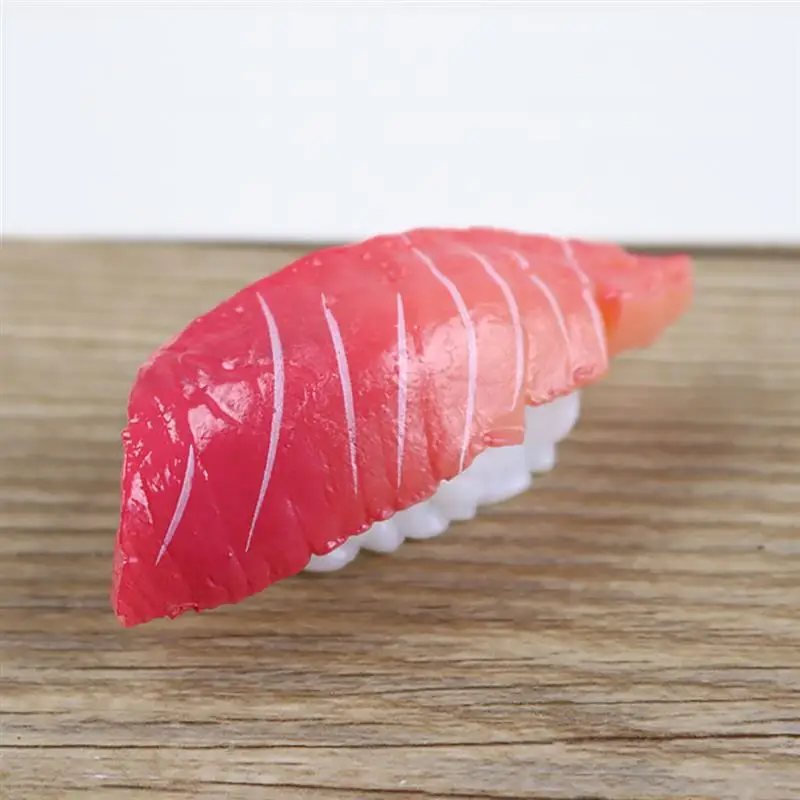 Simulation Sushi Model Food Toy Decoration Decorative Props Realistic Seafood Slice Artificial Food 1pcs Prop For Display kitchen food toys food photography props food model