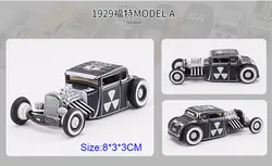 1/64 классическая модель гоночного автомобиля Миниатюрная модель 1929 винтажная коллекция автомобилей коллективный подарок украшение дома