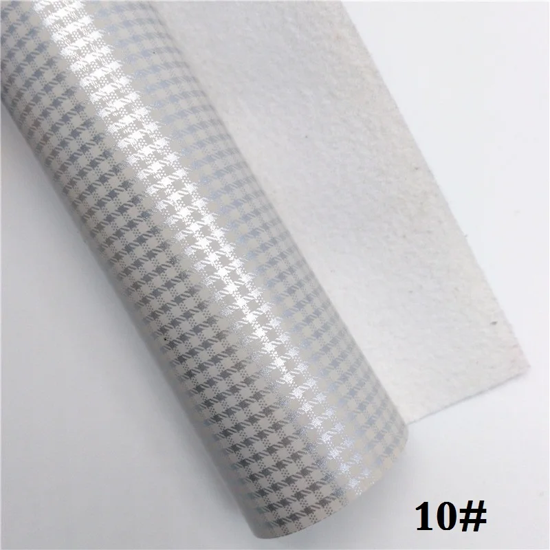 10 Glitterwishcome 21X29 см A4 Размер Гладкий пледы искусственная кожа ткань, винил ткань листы, кожа ткань для бантов, GM486B - Цвет: 10