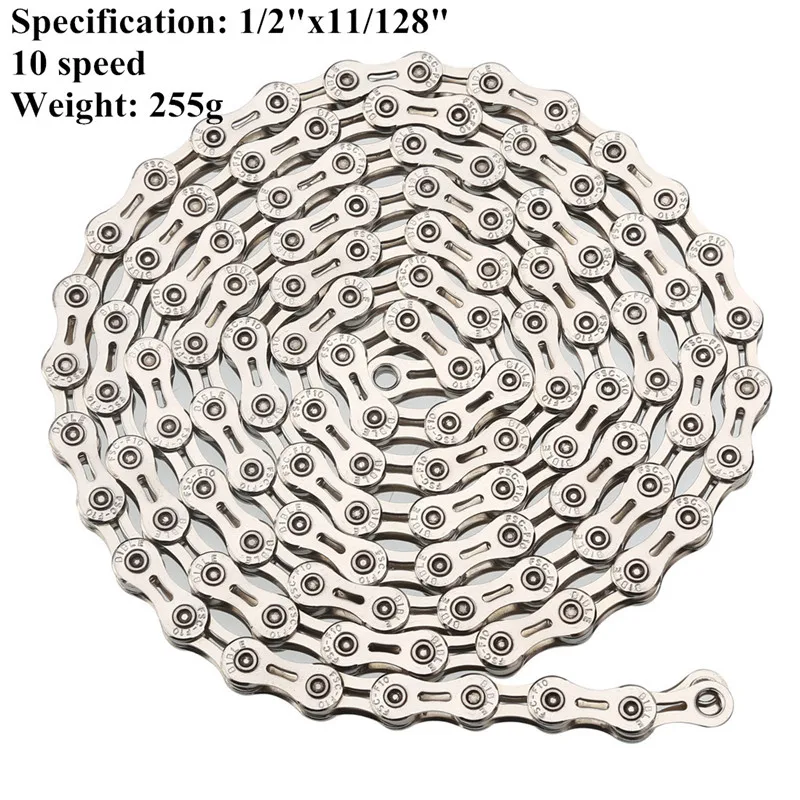 Clearance Universal mtb Mountain Bike Bicycle Chain 6 7 8 9 10 Speed Gold silver hollow ultra-light Variable 116L road Bike chain parts 12