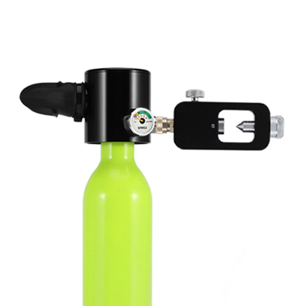 

Portable Oxygen Tank Set Snorkeling Practical Respirator Diving Underwater Safe Cylinder Outdoor Scuba Adapter Aluminium Alloy