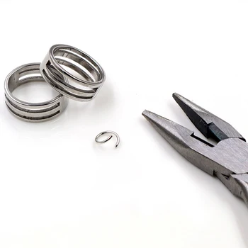 

2pcs Stainless Steel Jump Ring Open Closing Finger Jewelry Making Tools Fit DIY Craft Circle Bead Pliers Opening Helper Tools