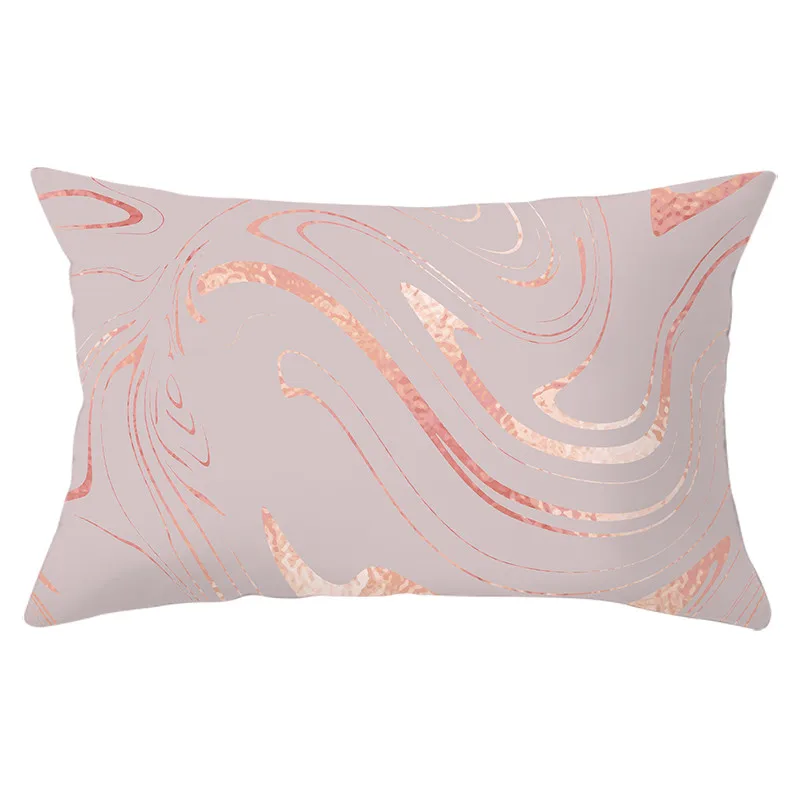 Fuwatacchi розовый прямоугольник/чехол для подушки из полиэстера Геометрическая наволочка для дивана декоративные подушки с буквами чехлы 30*50 см
